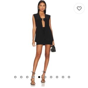 NWT Norma Kamali Side Slit Mini Skirt Large